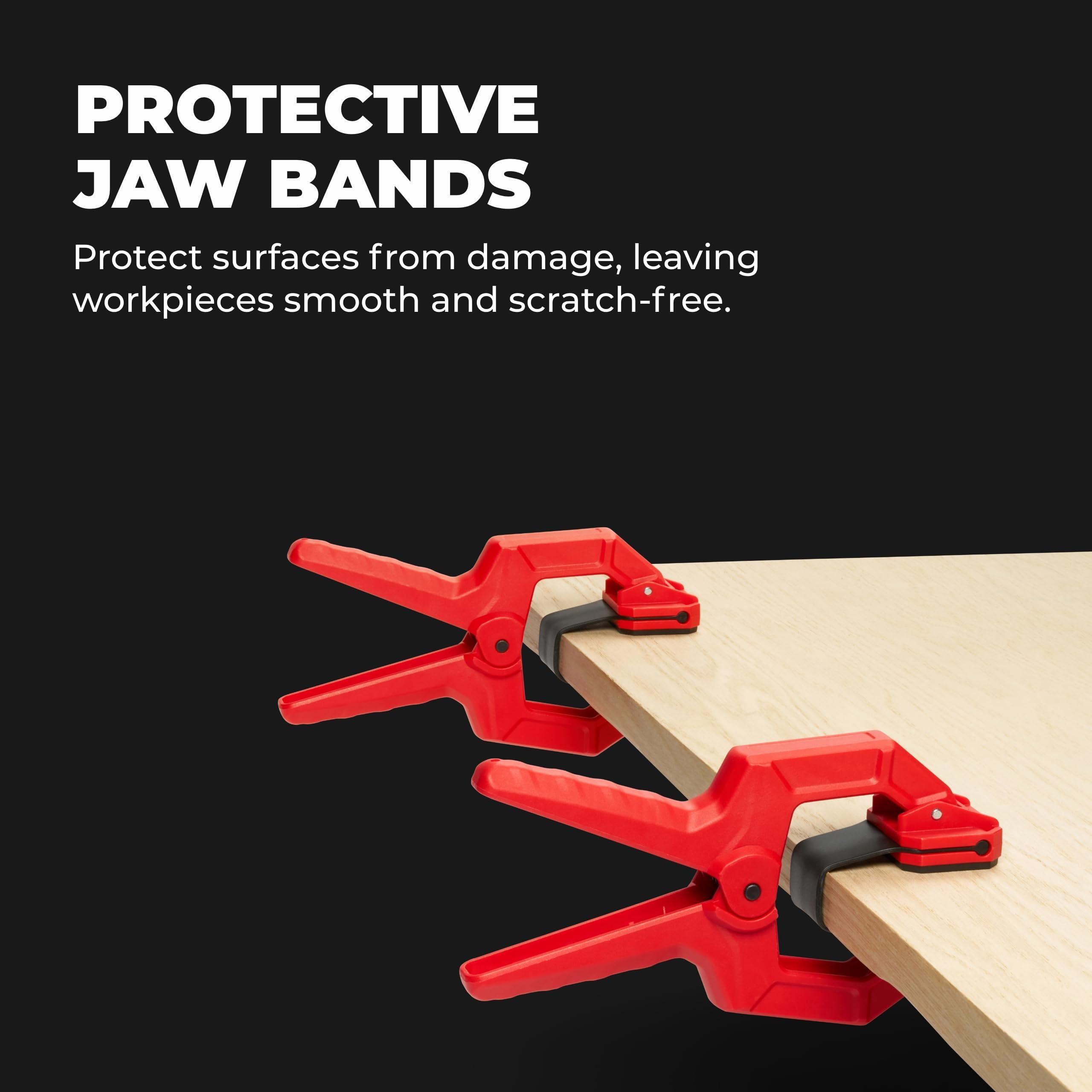 BUILDSOMETHING clamp ready for standard woodworking setups and quick glue-ups