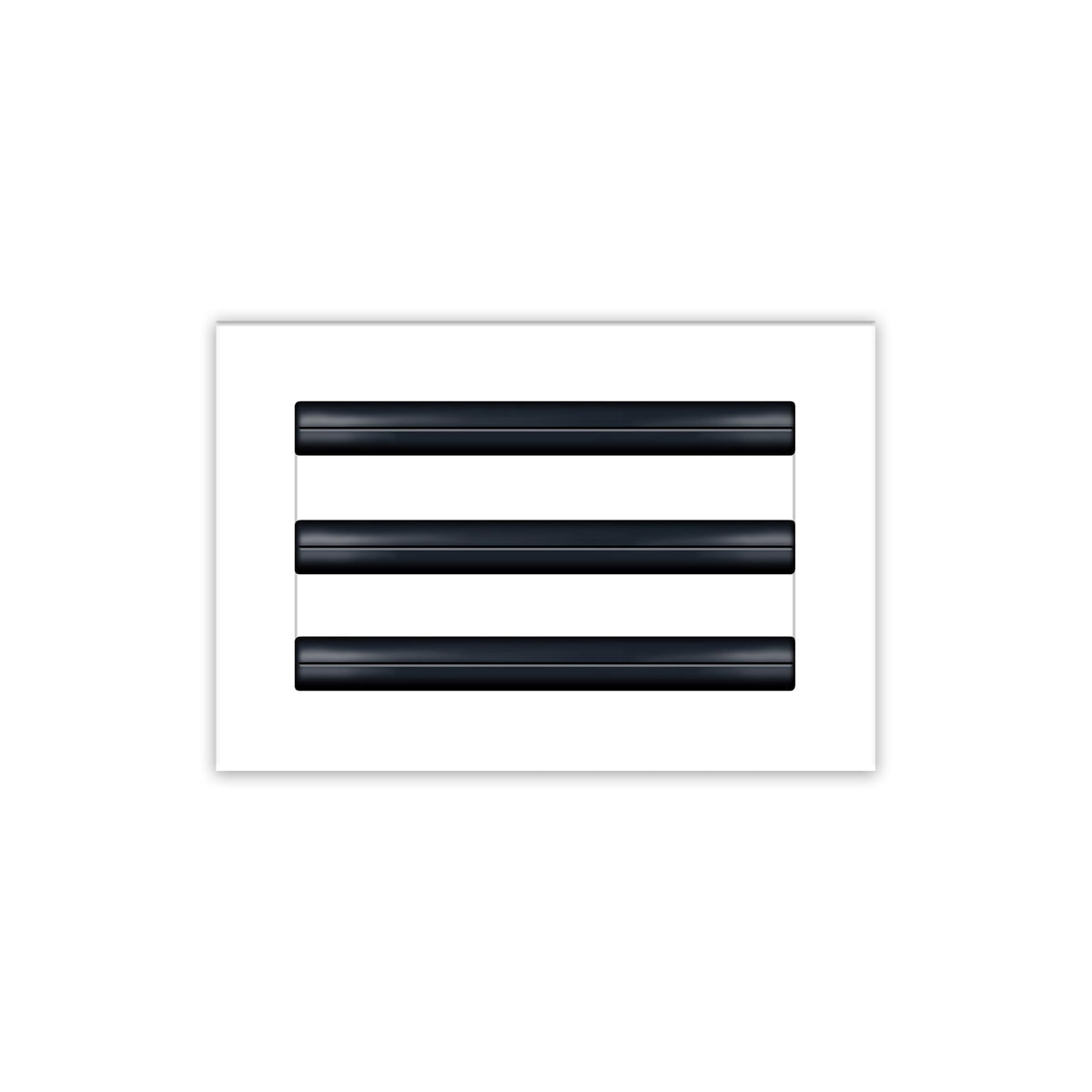 BUILDMART 10x6 white vent cover on ceiling for a sleek architectural look