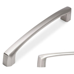BUKOBYHE 5-inch brushed satin nickel cabinet handle close-up for durable update