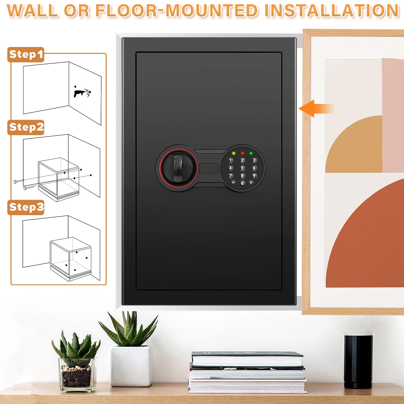 Bukumo safe includes spare keys for convenient access when needed.