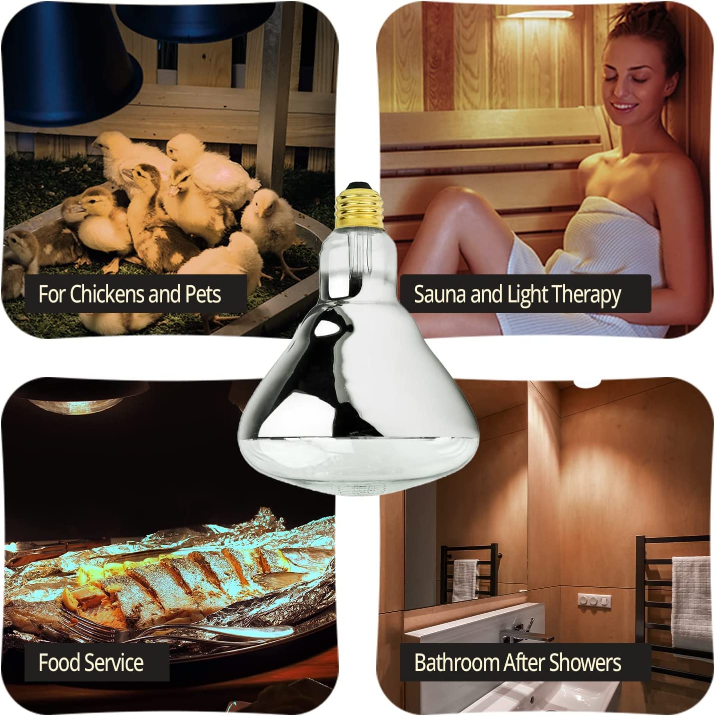 BULBMASTER heat lamp suited for beauty salons and spa warmth