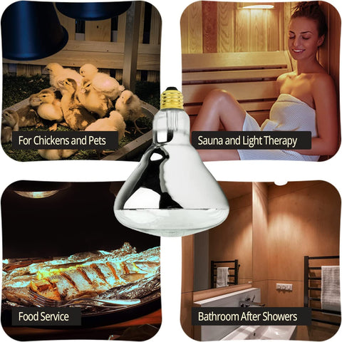 BULBMASTER heat lamp suited for beauty salons and spa warmth