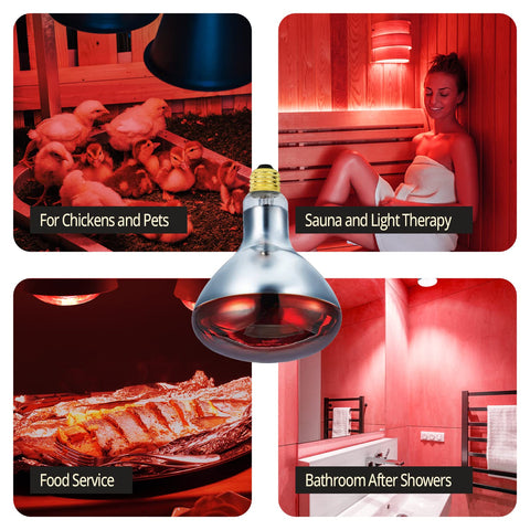 BULBMASTER weatherproof heat lamp for outdoor use