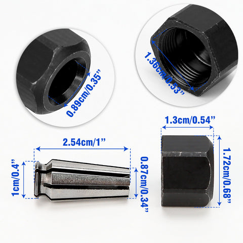 BuleVina collet-nut assembly for Milwaukee 2486-20 compatibility and durability.