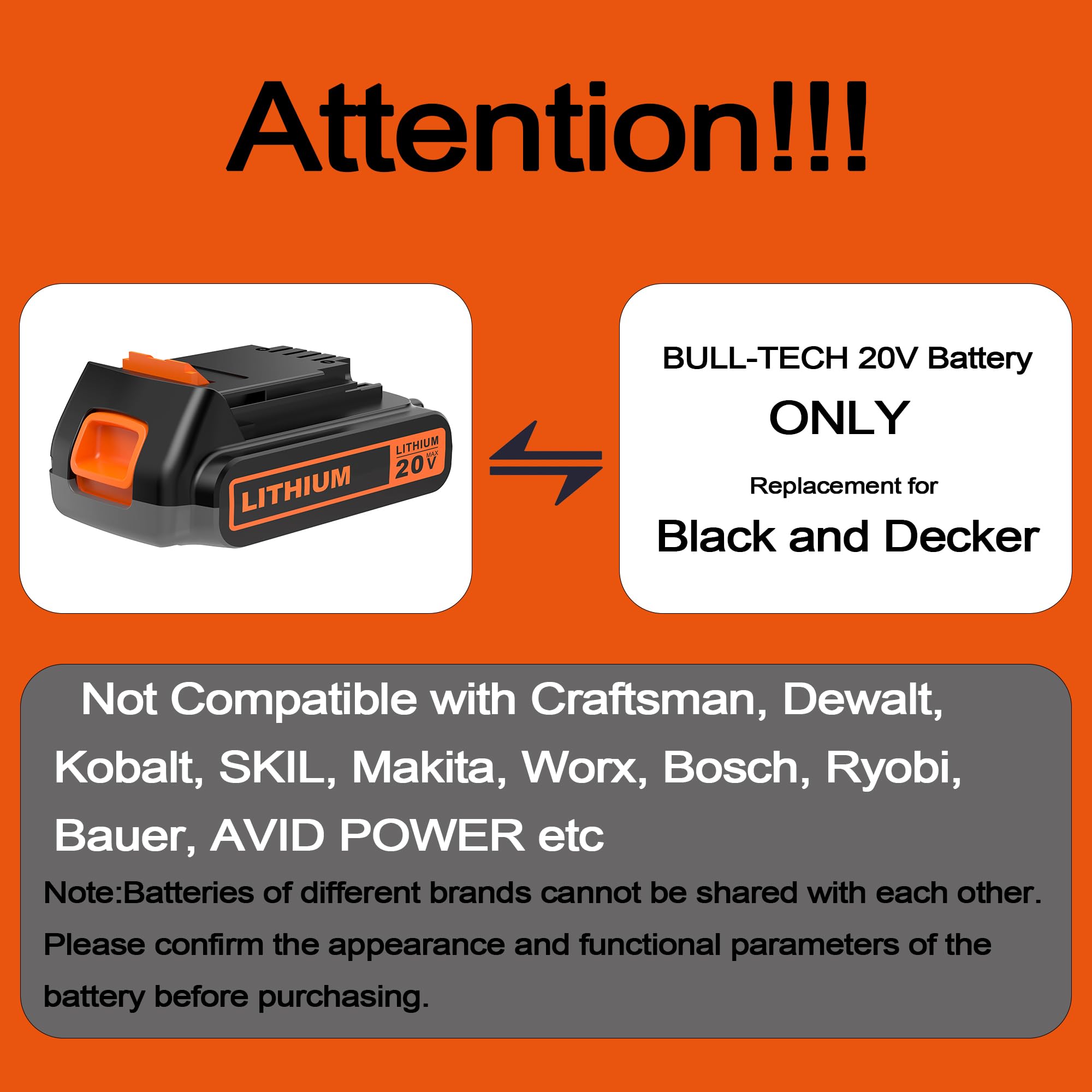BULL-TECH interchangeable system powers multiple tools with one shared battery.