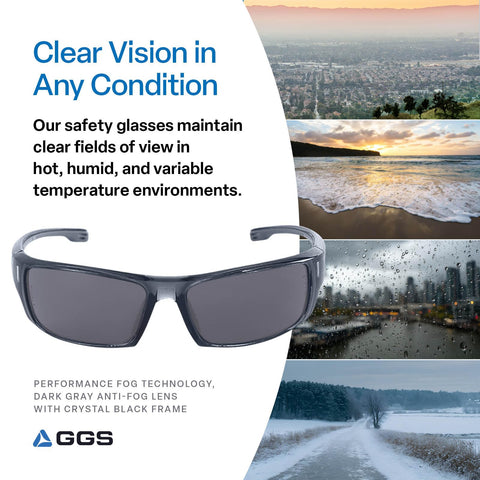 Bullhead Dorado lenses with performance fog technology provide anti-fog performance