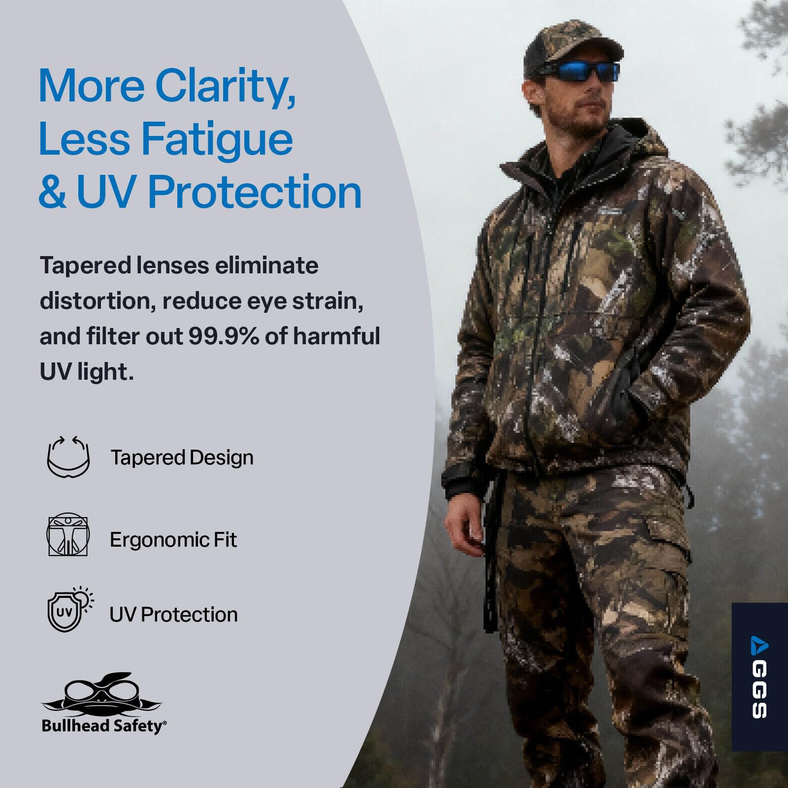 Bullhead Dorado hard coat lenses resist scratches during work