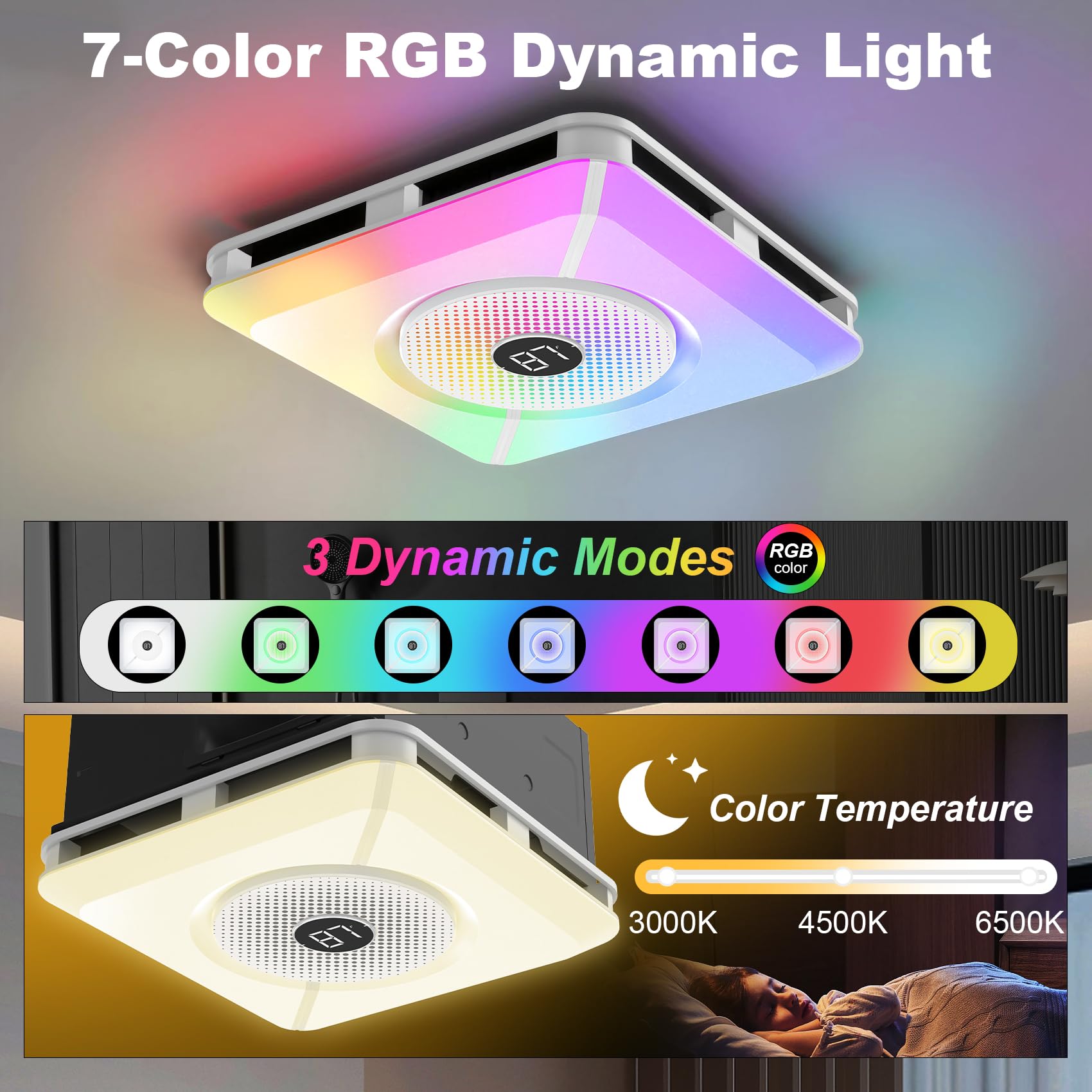 Bullro RGB mood lighting syncing with your playlist for atmosphere