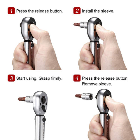 BULLTOOLS aluminum-titanium grip handle for comfortable control