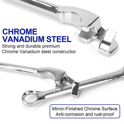 Bulltools chrome-vanadium steel construction delivers durability and rust resistance.