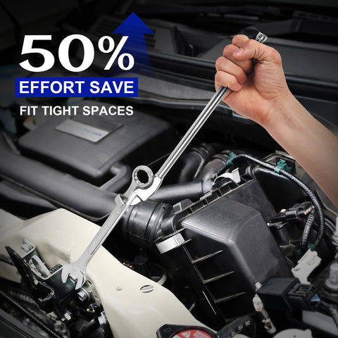 Bulltools maximum 1-inch (24mm) opening supports versatile socket sizes.