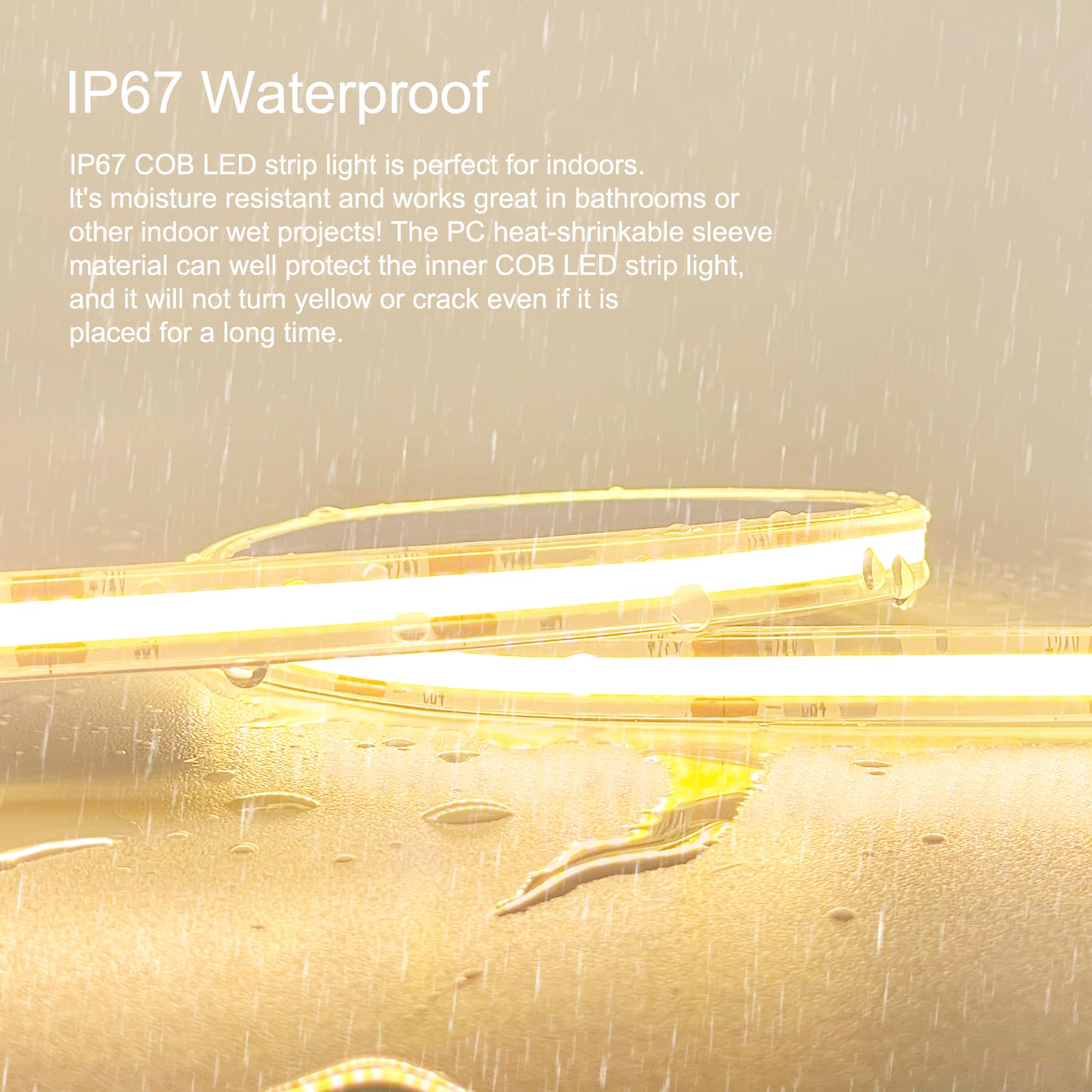 BUNACET 24V power adapter provides safe outdoor illumination.