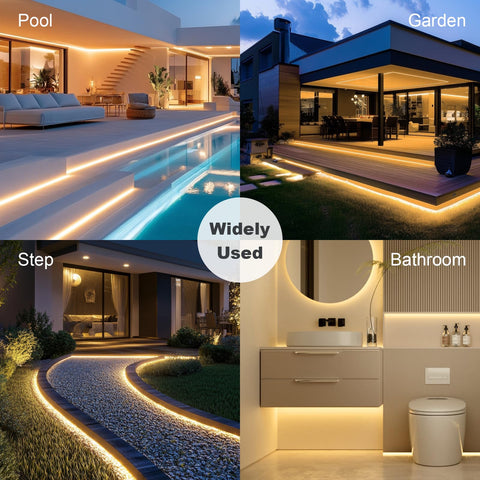 BUNACET IP67 waterproof garden lighting for all weather.