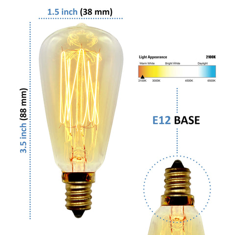 Bunnit Bulbs Edison filament with squirrel cage detail for nostalgic ambiance