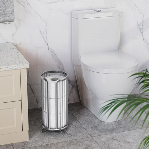 Bunoxea freestanding design fits beside the toilet in small spaces.