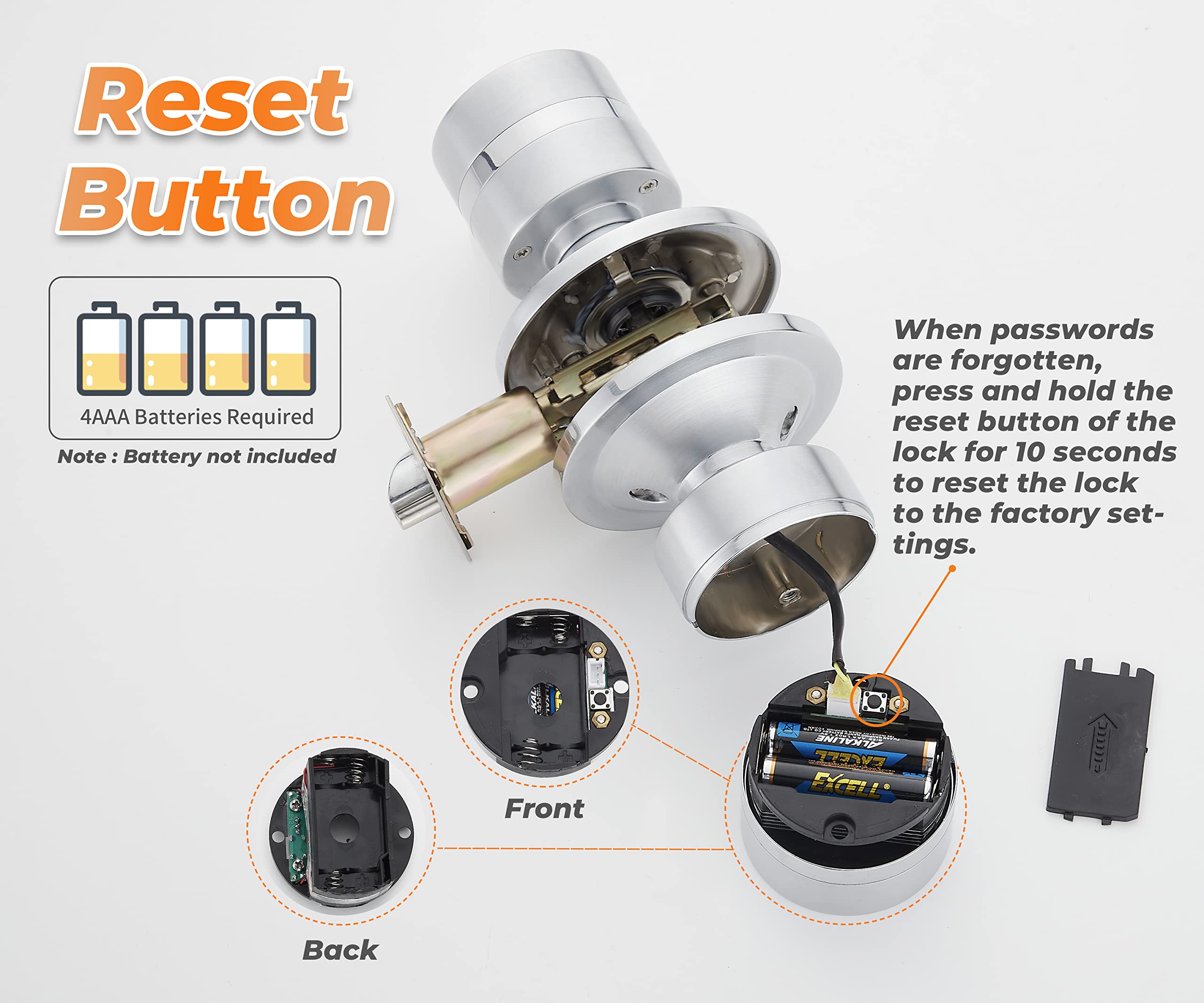 Buoan emergency power charger included for uninterrupted access during outages.