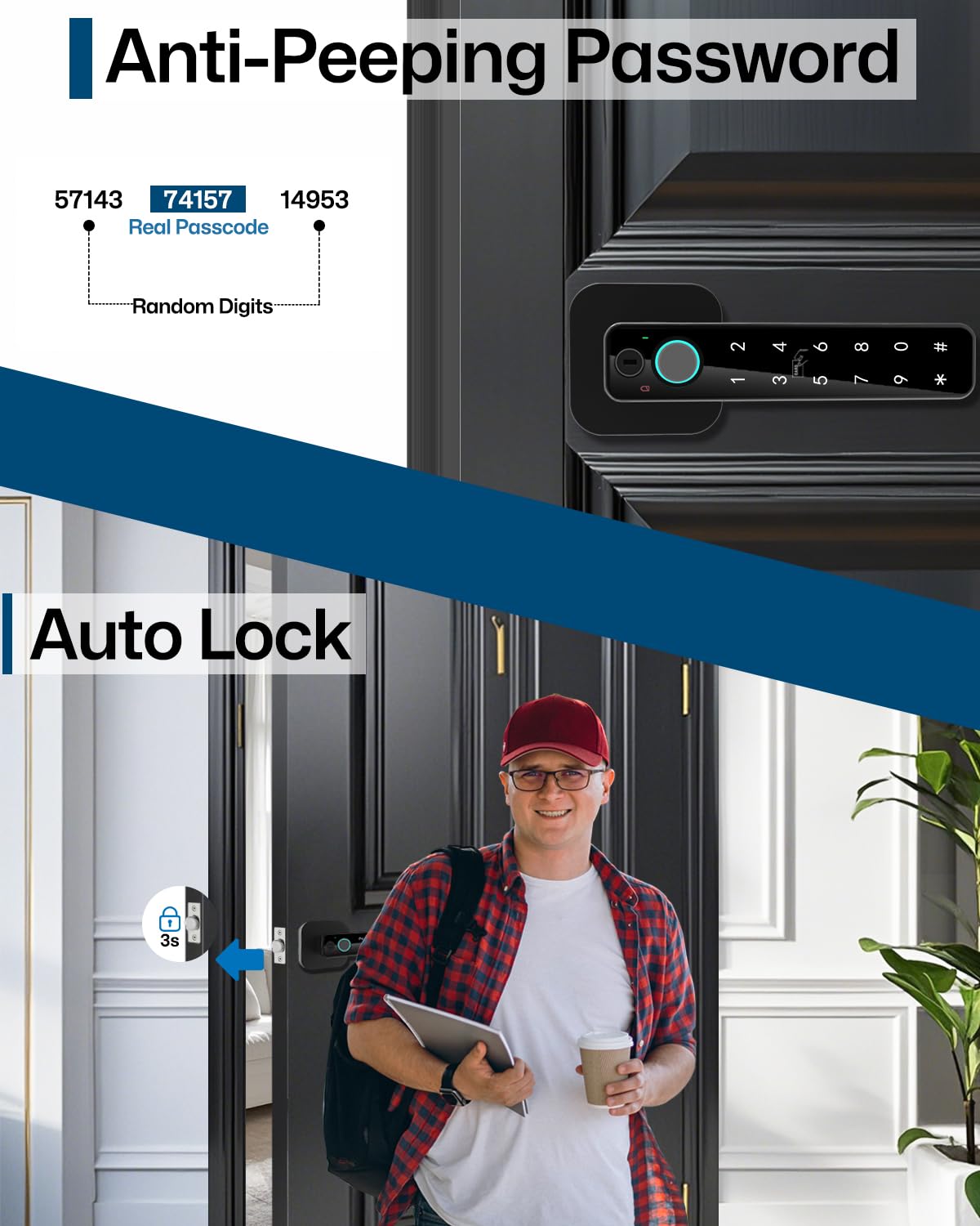 Buoan quick 10-minute installation on door