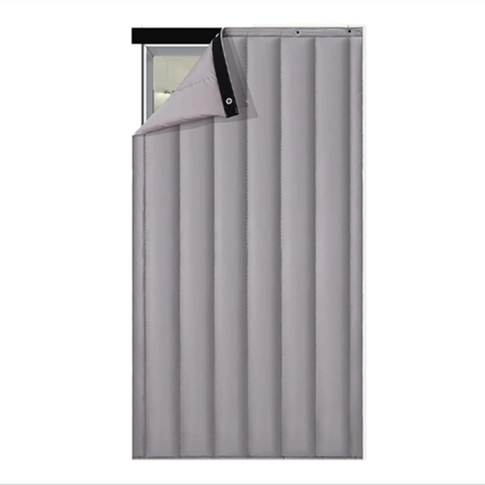 Buokaiw insulated door curtain blocks drafts for winter warmth.