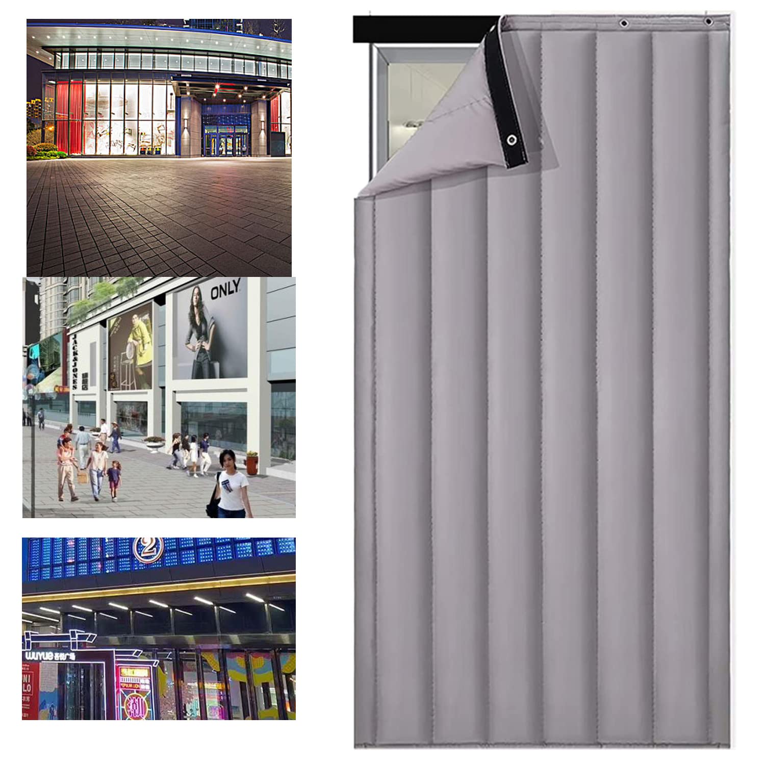 Buokaiw oxford fabric door screen offers durable year-round comfort.