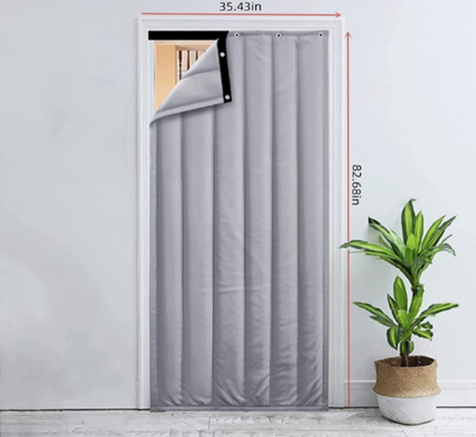 Buokaiw patio and living room door accessory keeps entryways tidy and warm.