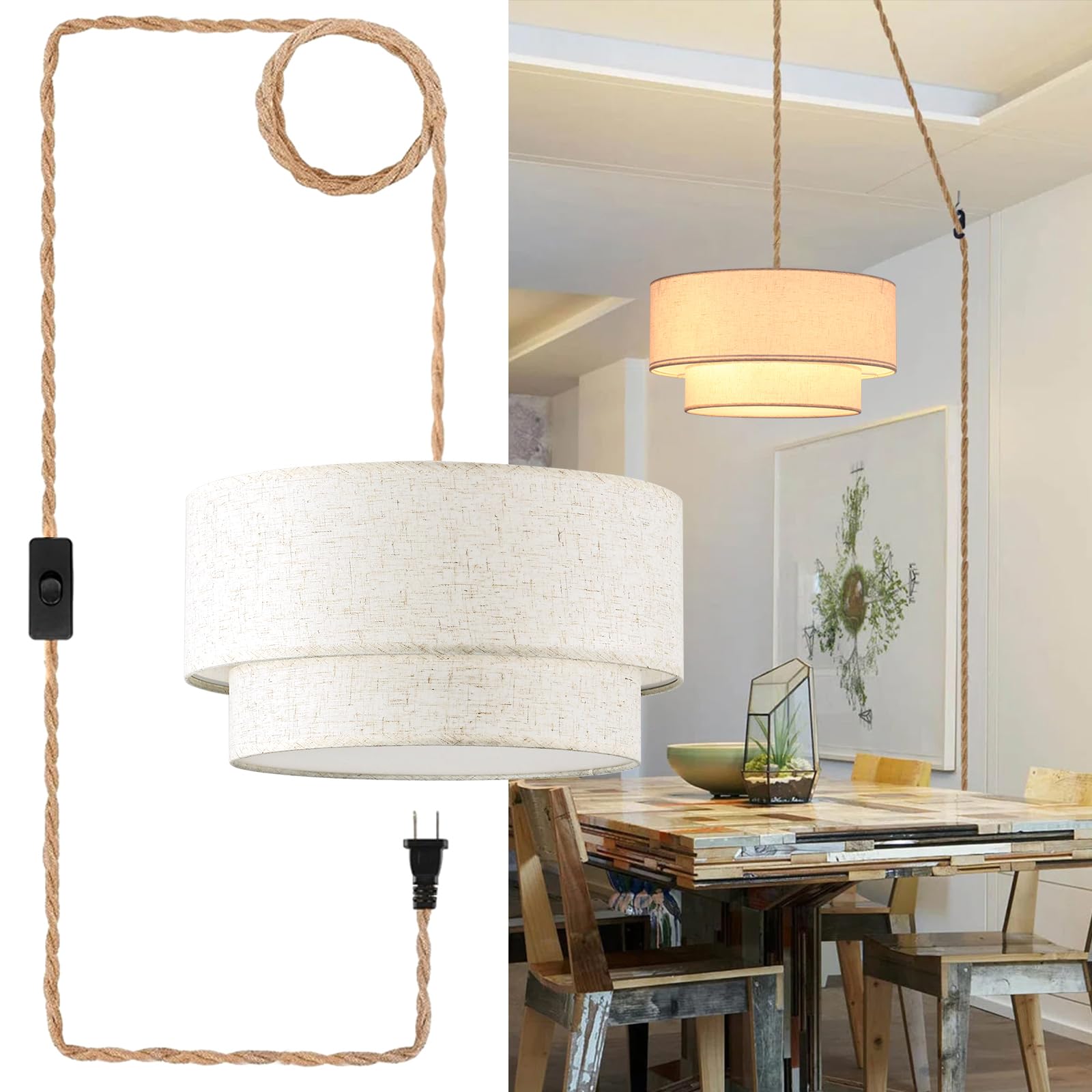 Bedroom reading nook with Buovikalo pendant for soft, focused light