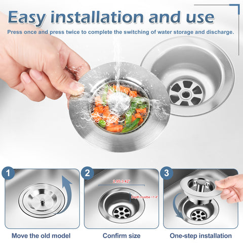 Buowinixi 2-pack offers versatile replacements for standard 3-1/2 inch drains.
