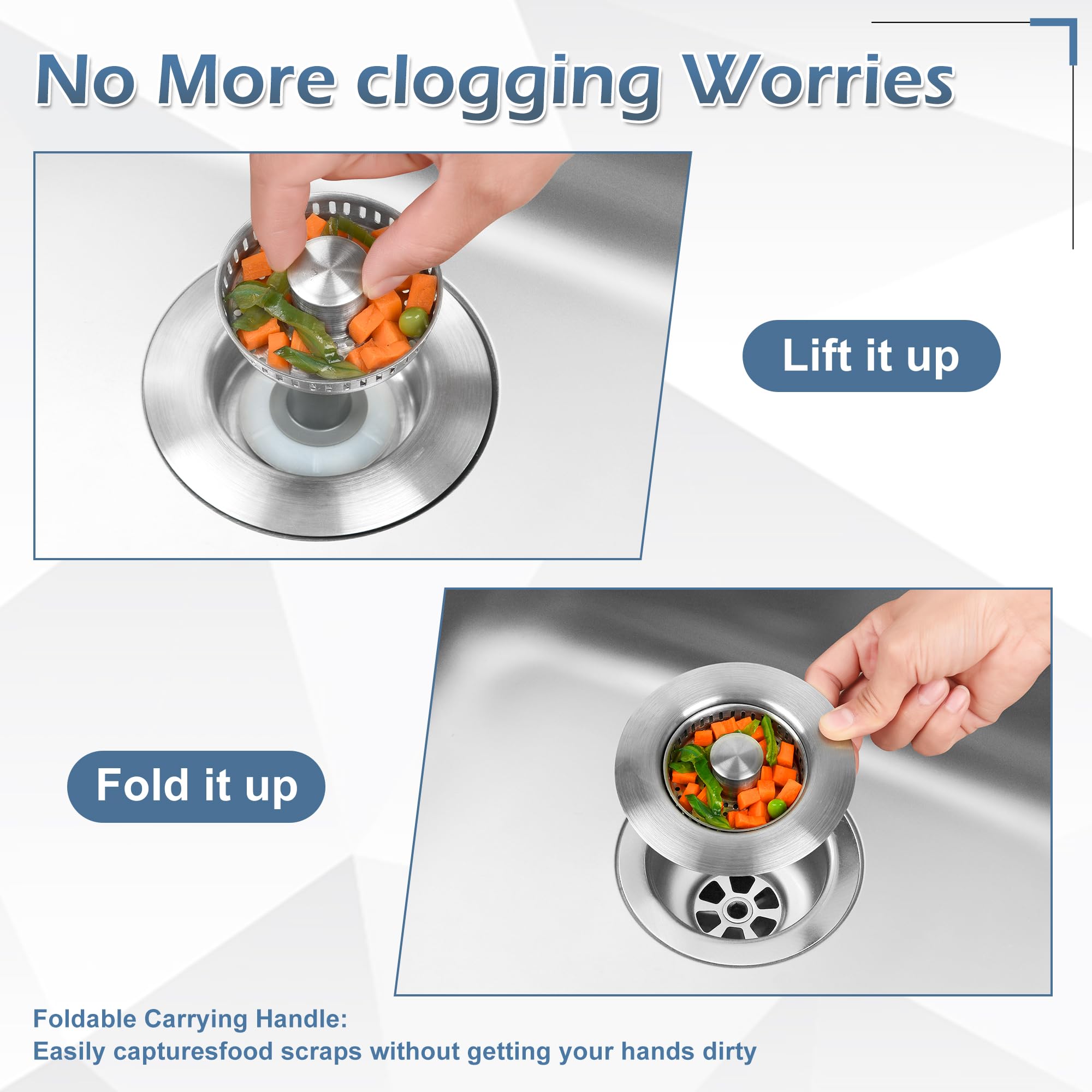 Buowinixi easy-to-clean design keeps kitchen sink maintenance quick and effortless.