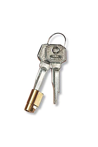 Burg-Wächter ME/2 Lock Blocker installed on a mortise lock for enhanced furniture security.