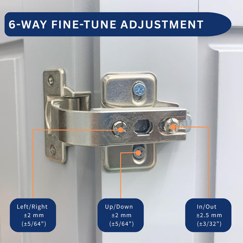 BURKS zinc cast construction hinge offers durable support for busy kitchens.
