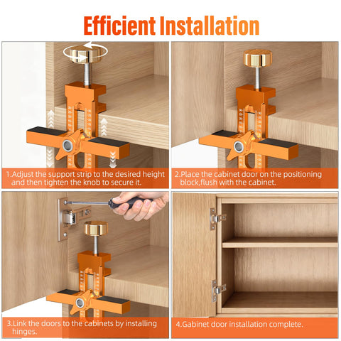 BURMONG adjustable positioner enables precise door gap adjustments.