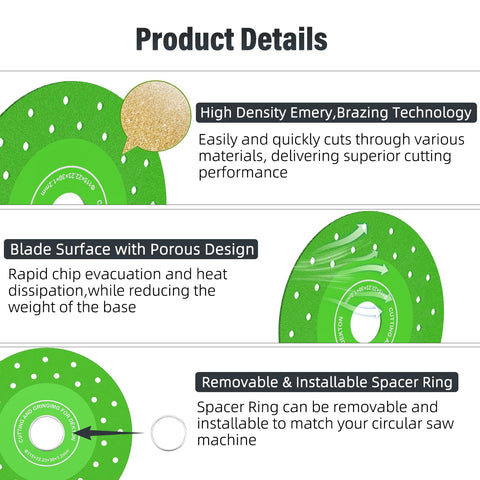 BURMONG diamond-particle-boost delivers faster, cleaner cuts with less chatter.