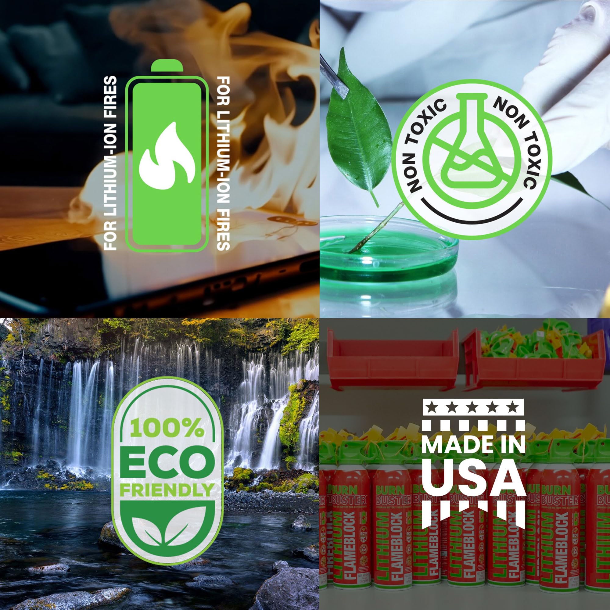 BurnBuster three-year shelf life ensures long readiness.