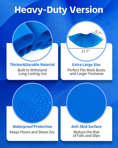 Buself shoe covers used indoors and outdoors to protect floors