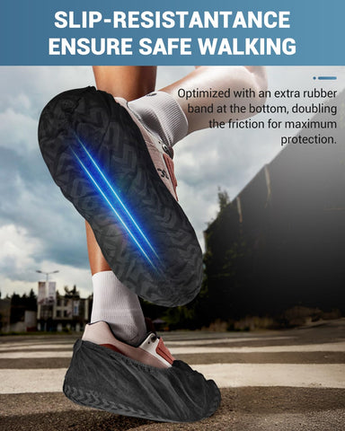 Buself X-Large covers provide secure fit around shoes with double-banded elastic