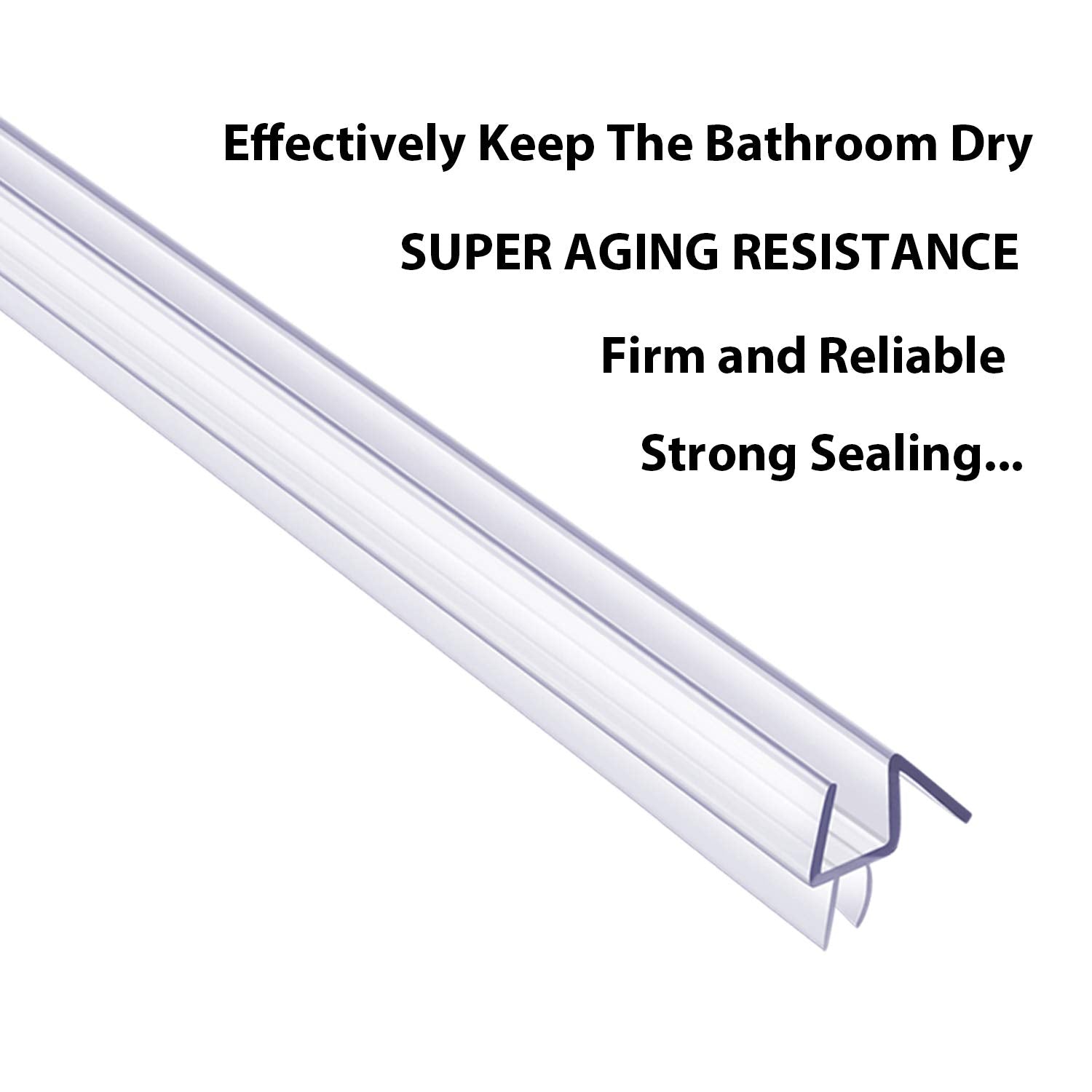 Butecare 39-inch seal provides a single-piece solution for frameless showers.
