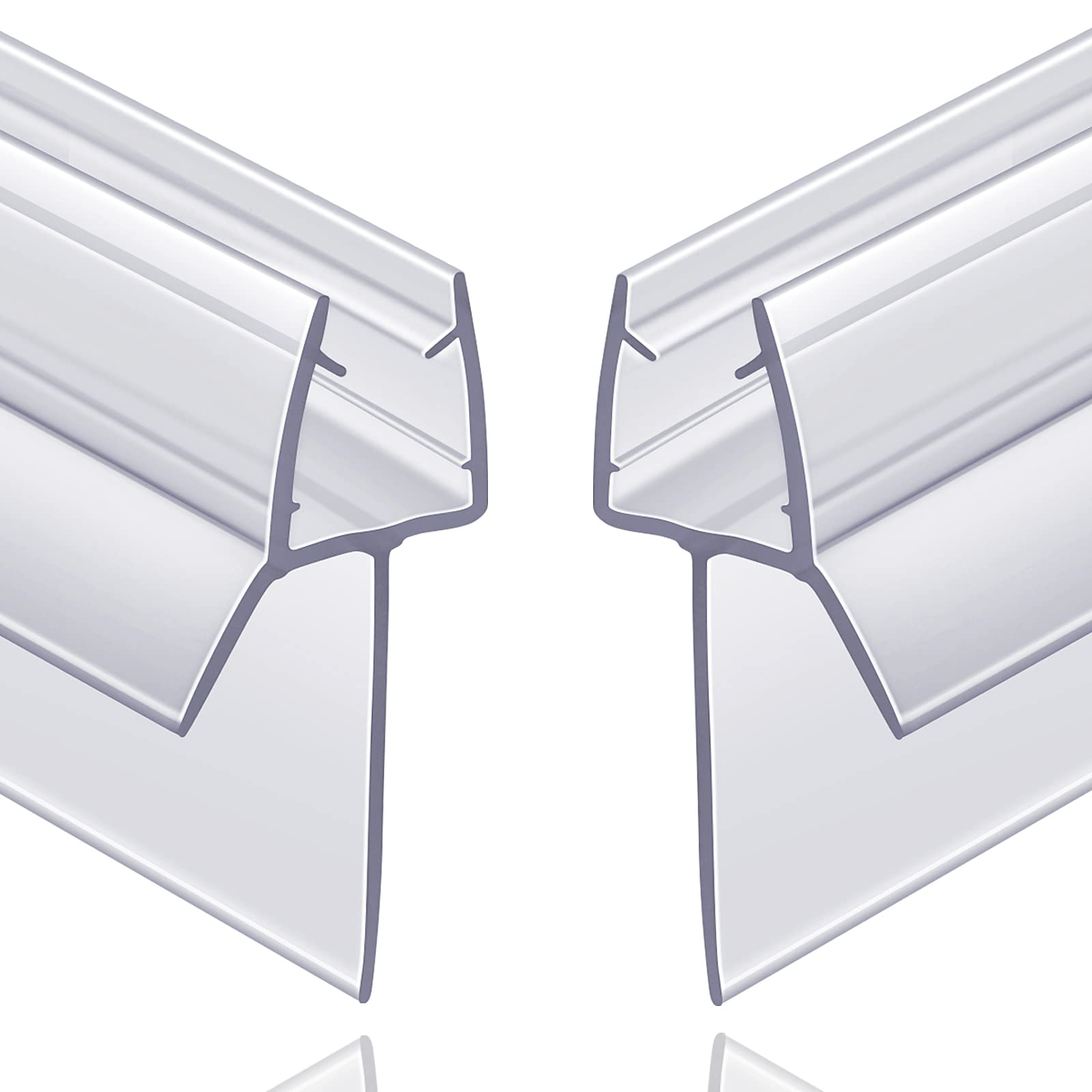 Butecare frameless bottom seal for glass doors, clear 36-inch shield.