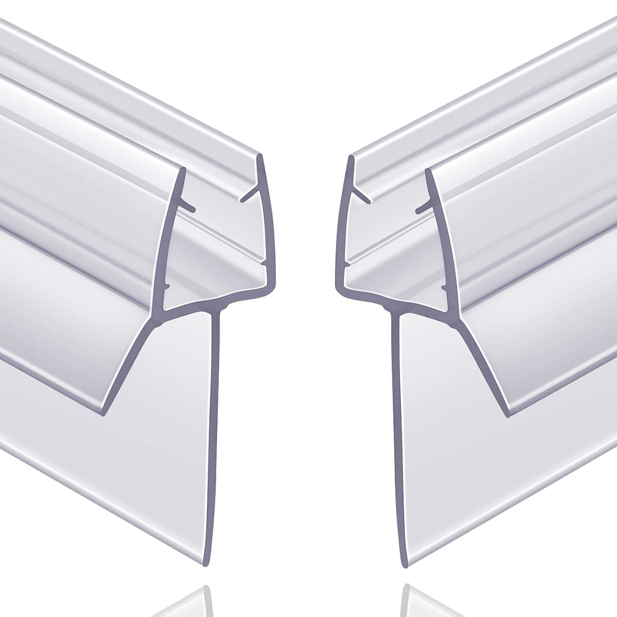 Butecare frameless bottom seal for glass doors, clear 36-inch shield.