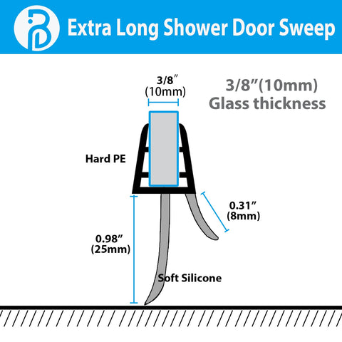 Butecare soft silicone bottom seal enables smooth, quiet sliding.