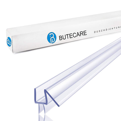 Butecare two-pack seals arrive ready for quick replacement on glass showers.