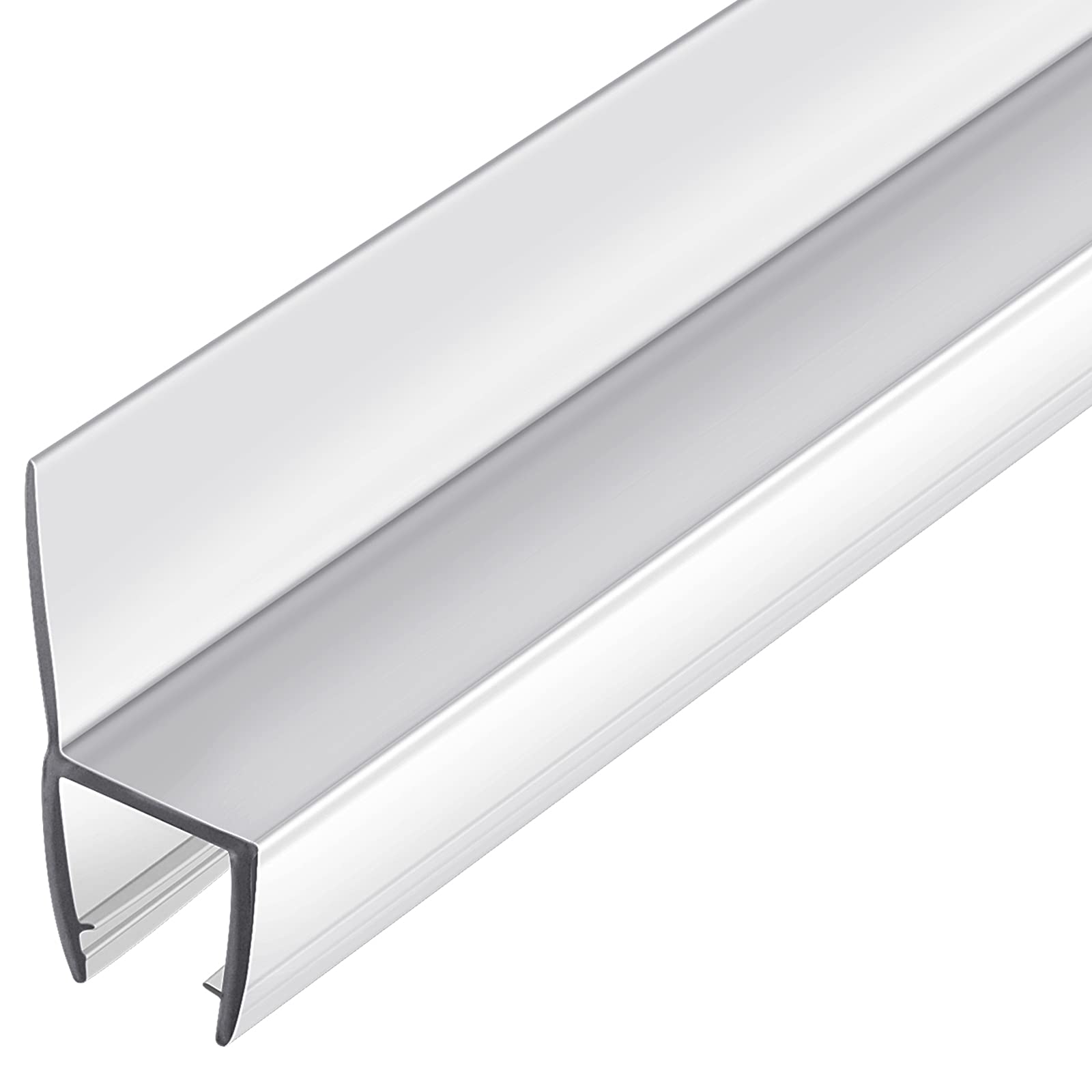 Butecare vertical H-jamb seal closeup demonstrates soft silicone bottom sweep for quiet sliding