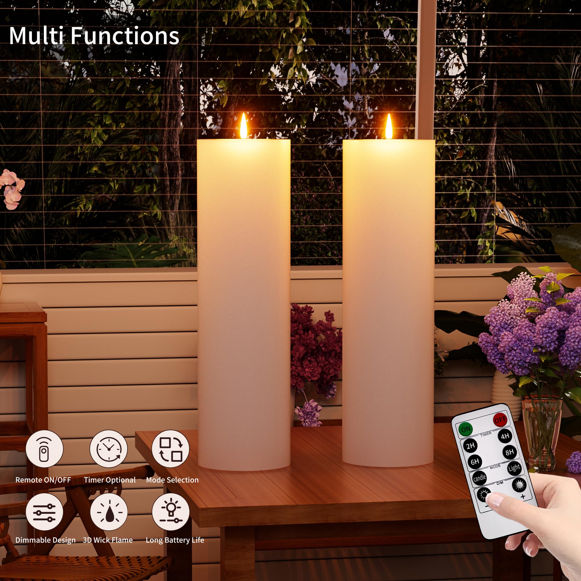 BUTHY remote control with timer for effortless ambiance adjustments.