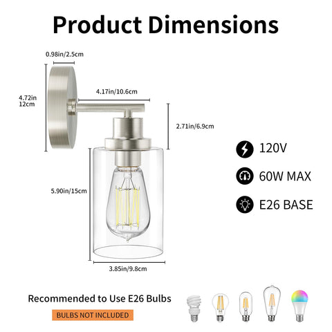BUTHY wall light back view demonstrates easy mounting and a durable base