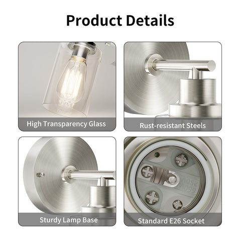 BUTHY wall light with E26 base compatibility supports versatile bulbs