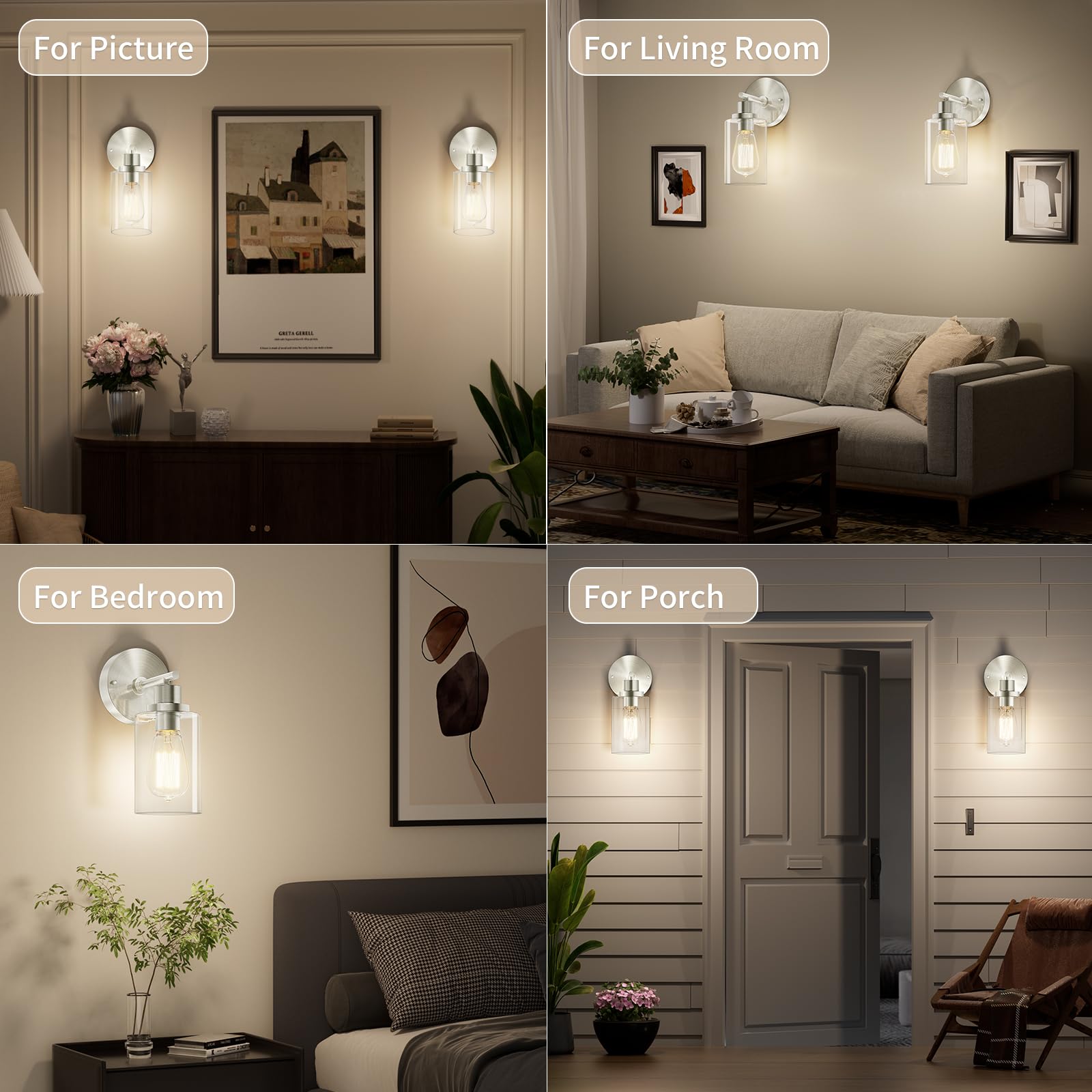 BUTHY wall light mounted upward creates a soft, diffused ambient glow
