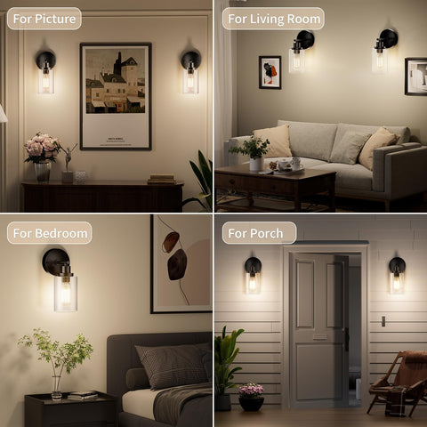 BUTHY wall sconce light upward downward mount shows versatile installation options