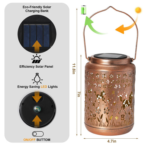 Buwheekoki solar panel LED system powers flicker-free light after daylight.