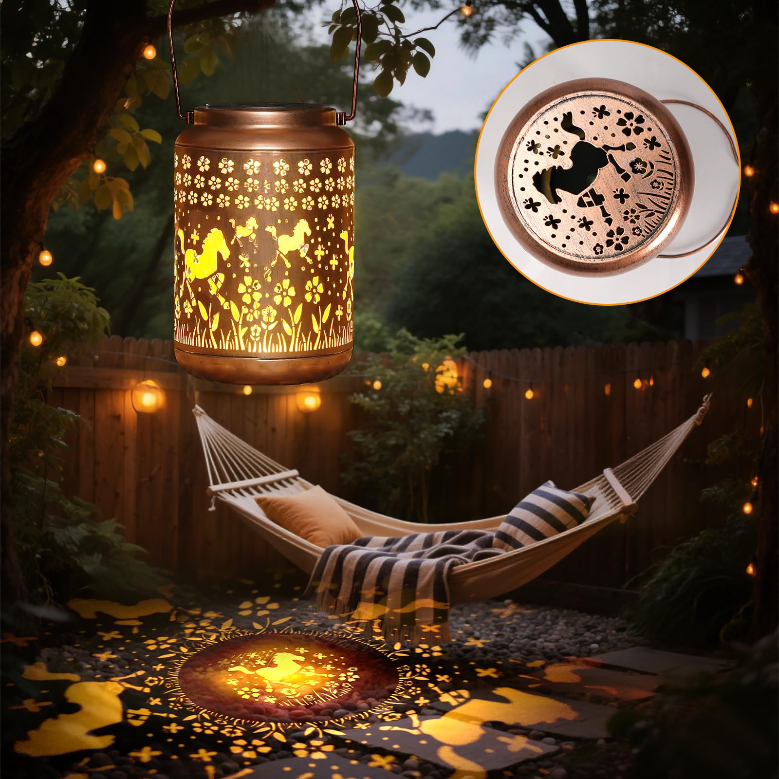 Buwheekoki waterproof outdoor lantern withstands rain and snow.
