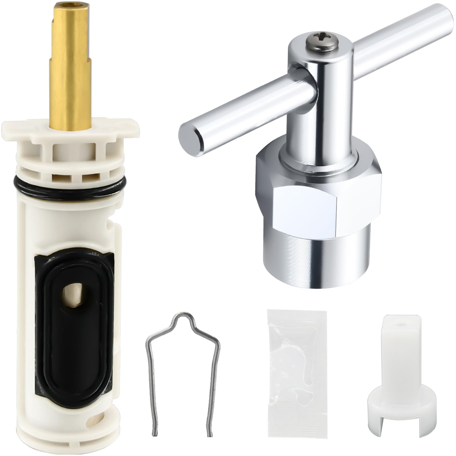 BUWTIQ 1222 cartridge with durable brass core for long-lasting shower performance.