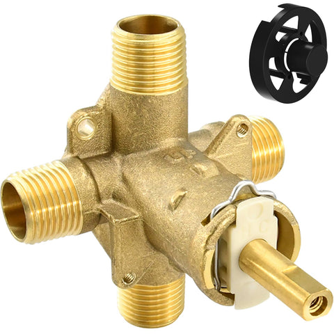 BUWTIQ 2510 shower valve with brass construction shown for durability.