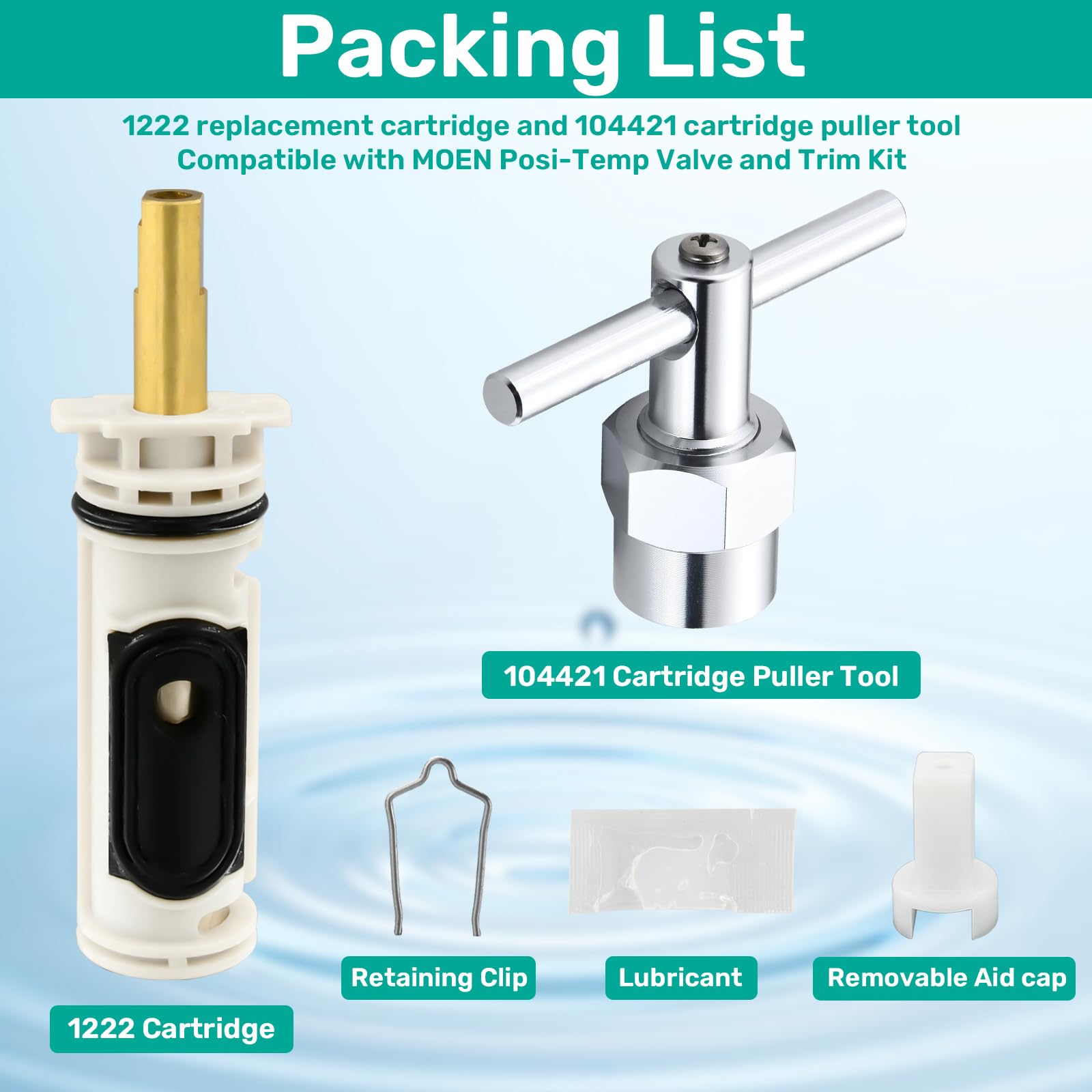 BUWTIQ packaged contents including cartridge and tool for a complete kit.